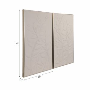 GLENNSTONE SET OF 2 WHITE ART 49 (IN) 7