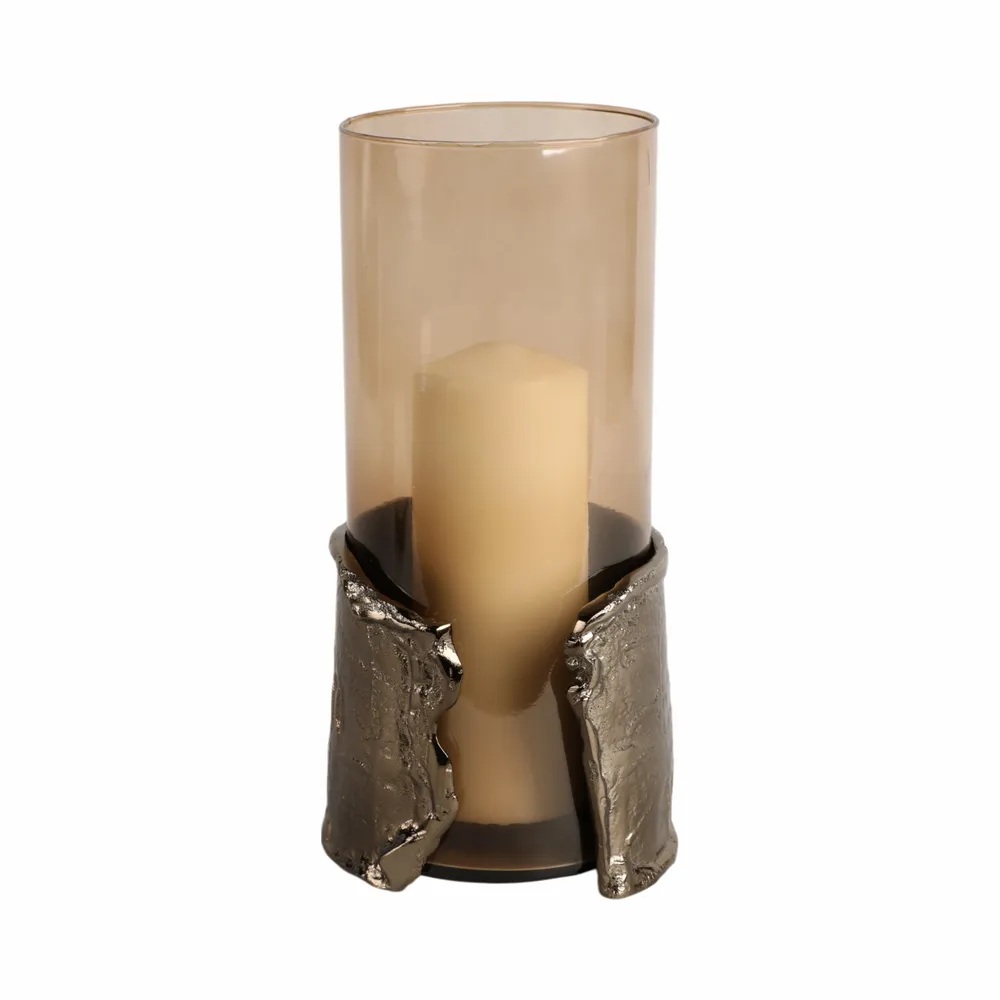 BAXTERMILL BROWN CANDLE HOLDER 12 (IN)