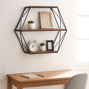 INGRIDHAVEN BROWN WALL SHELF 21 (IN) 2