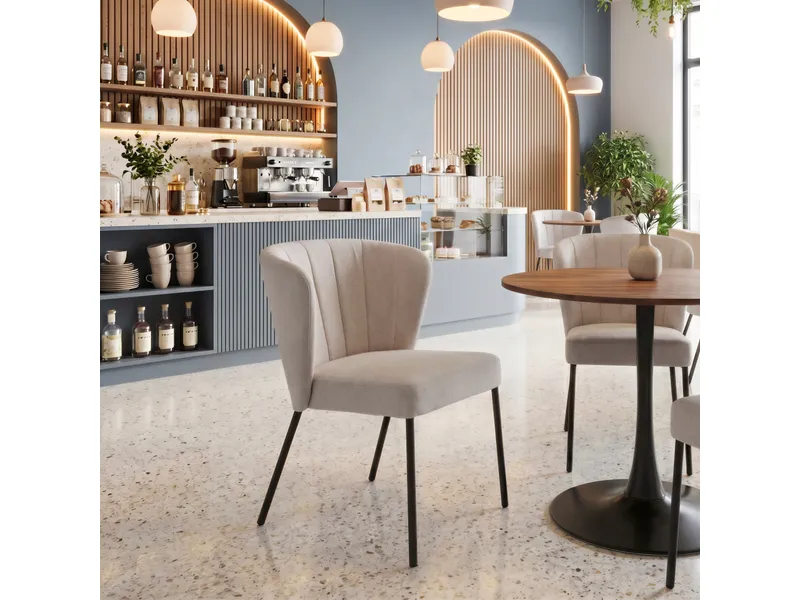 Aimee Dining Chair Beige 10