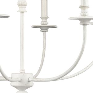 Hartford 25'' Wide 6-Light Chandelier - Farmhouse White 3