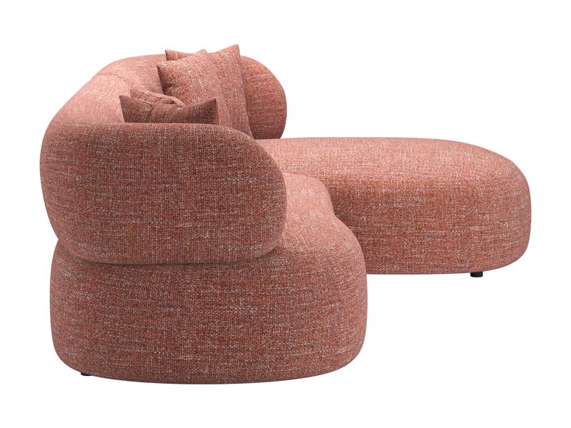 Venezia Chaise Sectional Brown 3