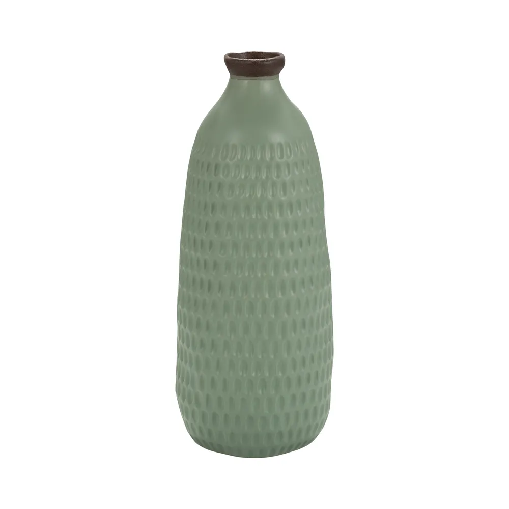 HOLLIS GREEN VASE 16 (IN)