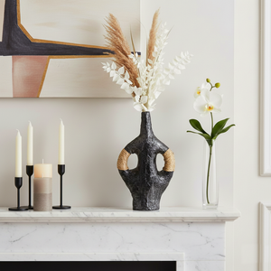 VALEBEACH BLACK VASE 14 (IN) 11