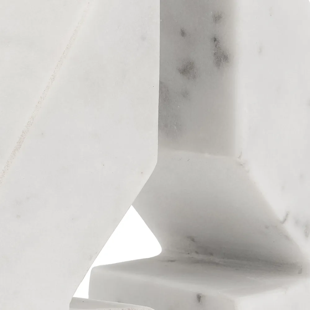HUTTONLAKE SET OF 2 WHITE BOOKENDS 6 (IN)