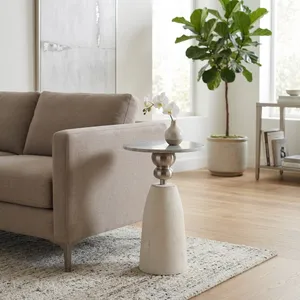 CAXTONWIND WHITE TABLE 23 (IN) 10