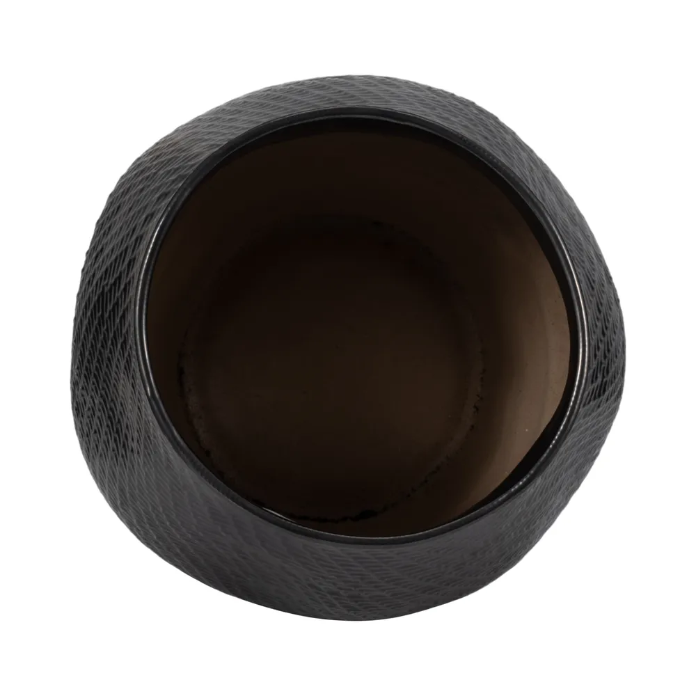 CLARAPARK BLACK VASE 21 (IN)