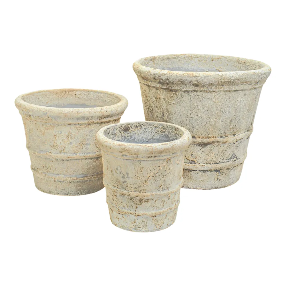 PAGEVALE SET OF 3 TAN PLANTER 14 (IN)