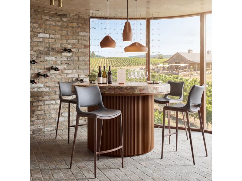 Ace Barstool Dark Gray & Walnut 9
