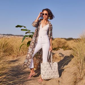 Palm Bunch Little Shopper Canvas Tote Bag 4