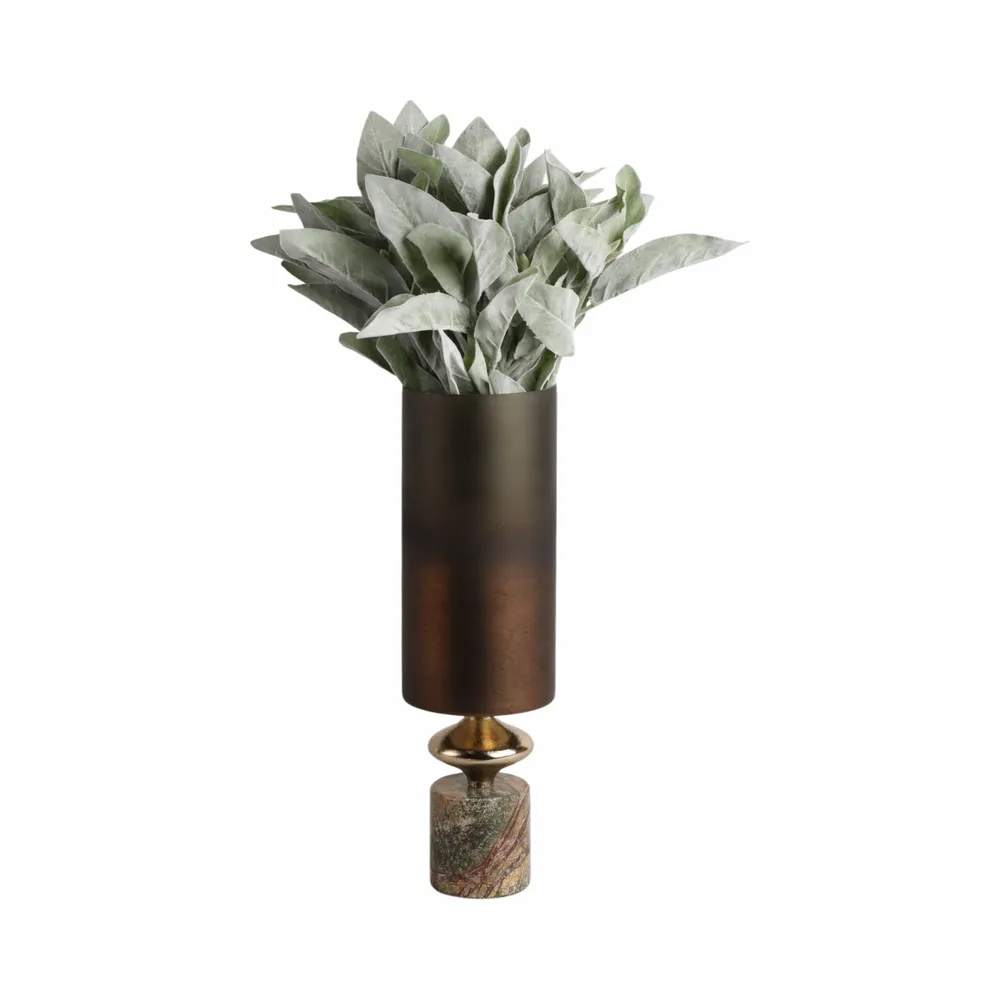 OPALHAVEN BROWN GLASS VASE 17 (IN)