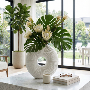 DORSETFORD WHITE VASE 21 (IN) 12