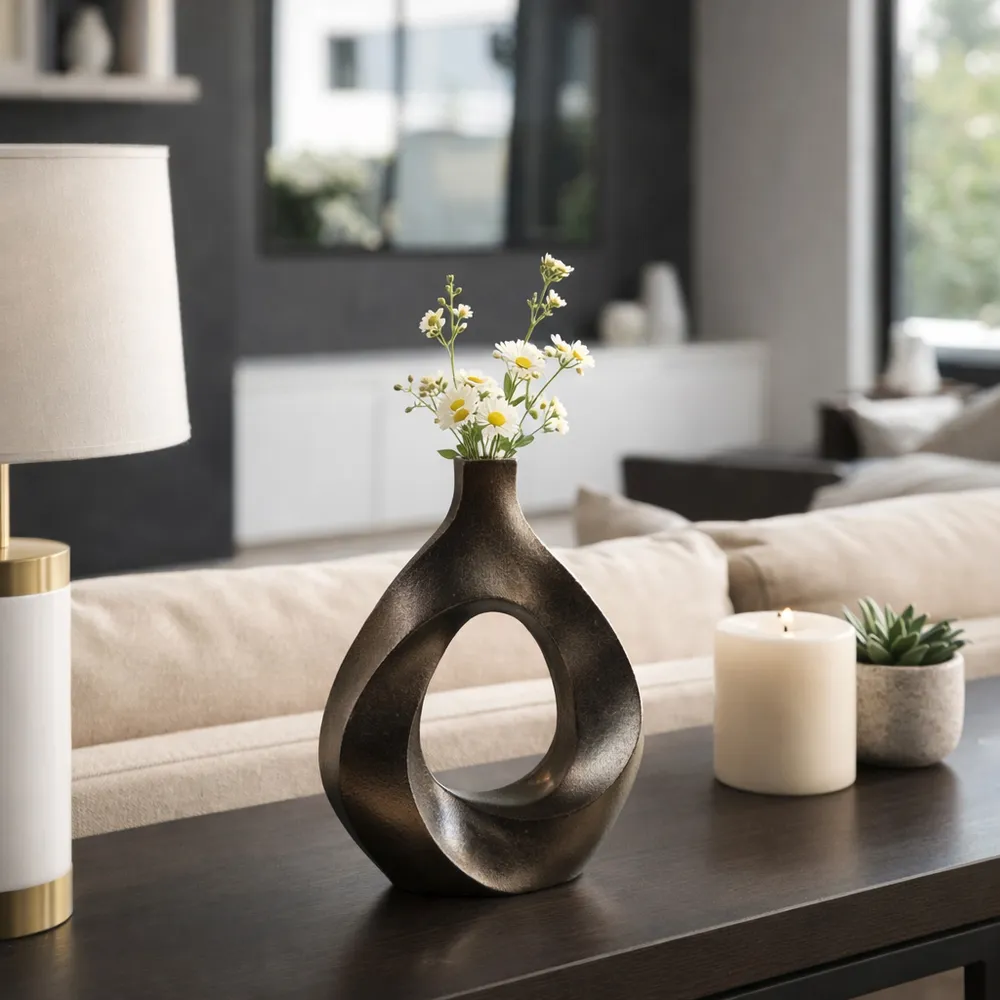 GRANGERROSE BRONZE VASE 14 (IN)