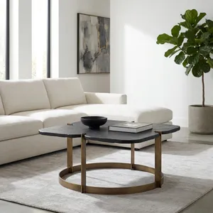 HELTONOAK BLACK COFFEE TABLE 17 (IN) 11
