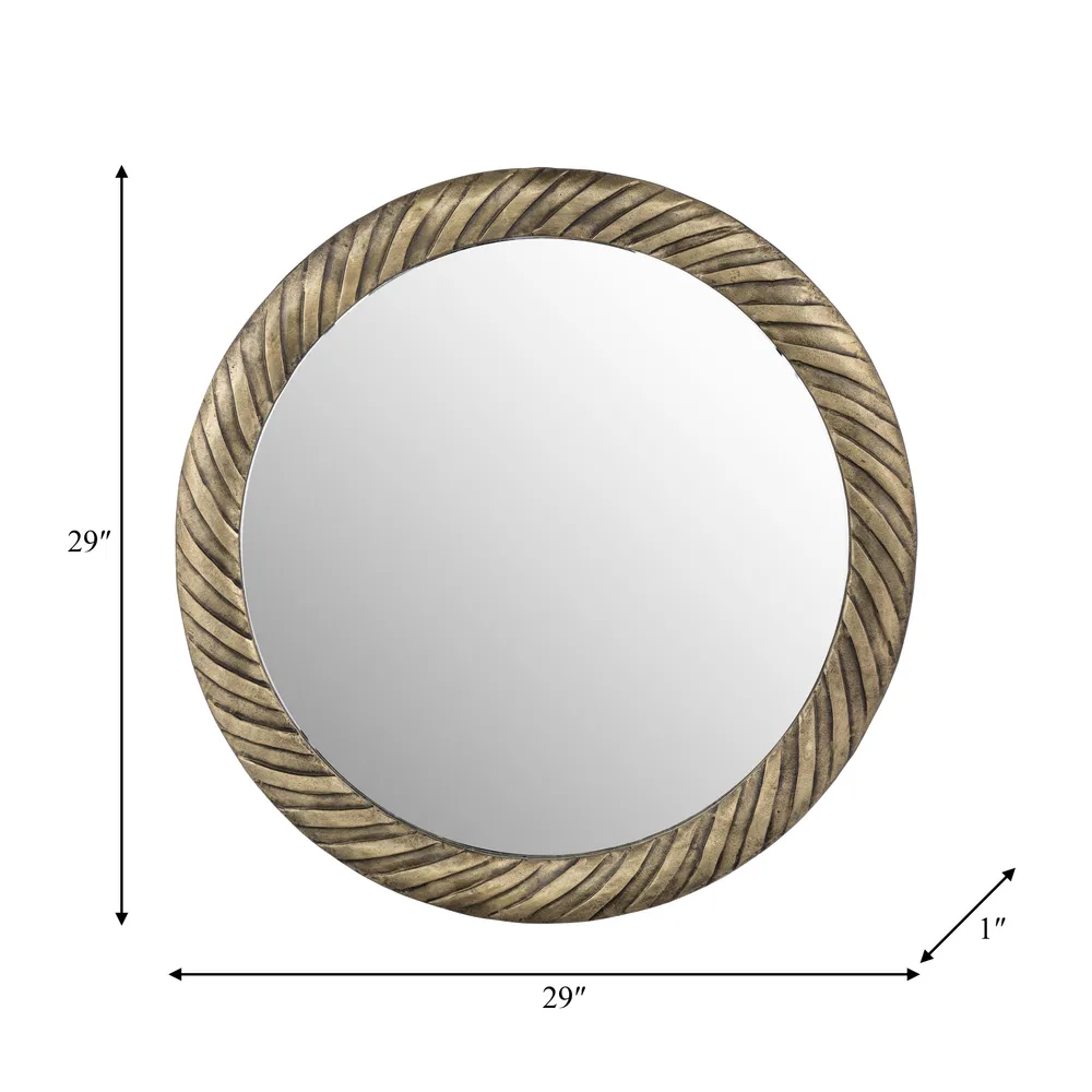 ROLANDWOOD BRONZE MIRROR 29 (IN)