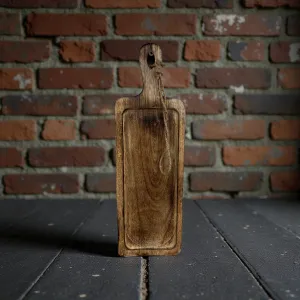 Dark Wood Chopping Tray 15x5x0.5in 1