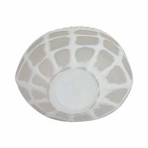 WOODSONWORTH WHITE GLASS VASE 11 (IN) 8