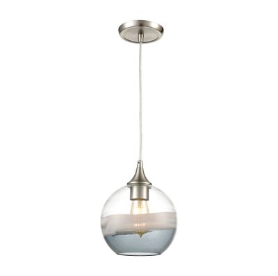 Sutter Creek 8″ Wide 1-Light Mini Pendant - Satin Nickel