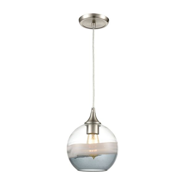 Sutter Creek 8'' Wide 1-Light Mini Pendant - Satin Nickel