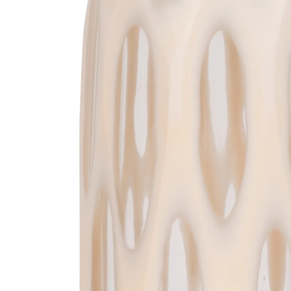 HATCHERHAVEN TAN GLASS VASE 15 (IN)
