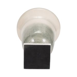 ERWINLAND GREEN GLASS VASE 14 (IN) 8