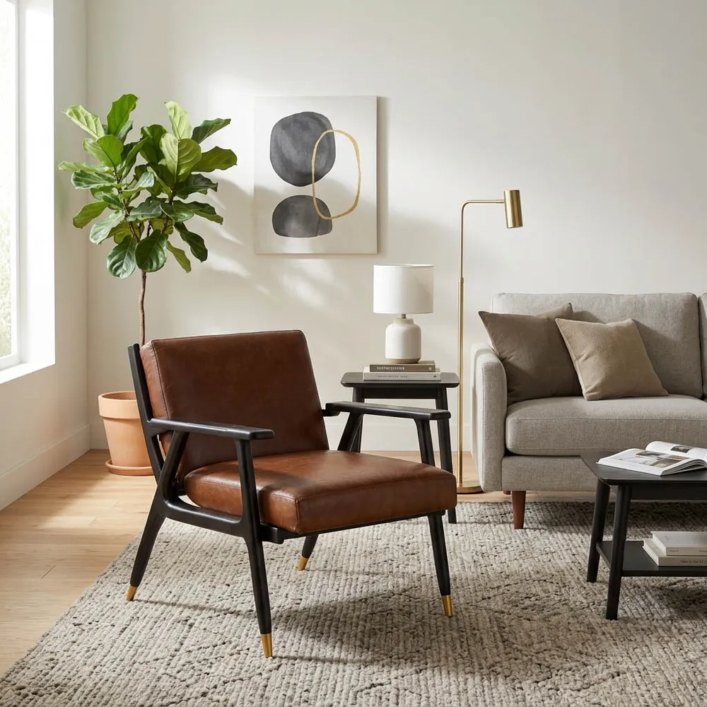TROYBROOK BROWN CHAIR 34 (IN)