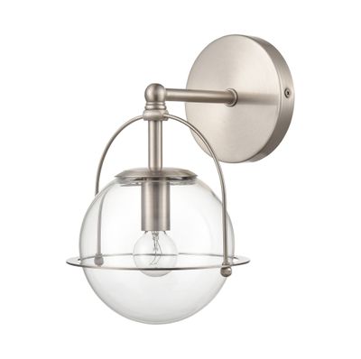 Langford 10″ High 1-Light Sconce - Satin Nickel
