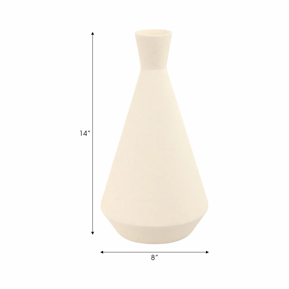 ENSLEYCROSS WHITE VASE 14 (IN)