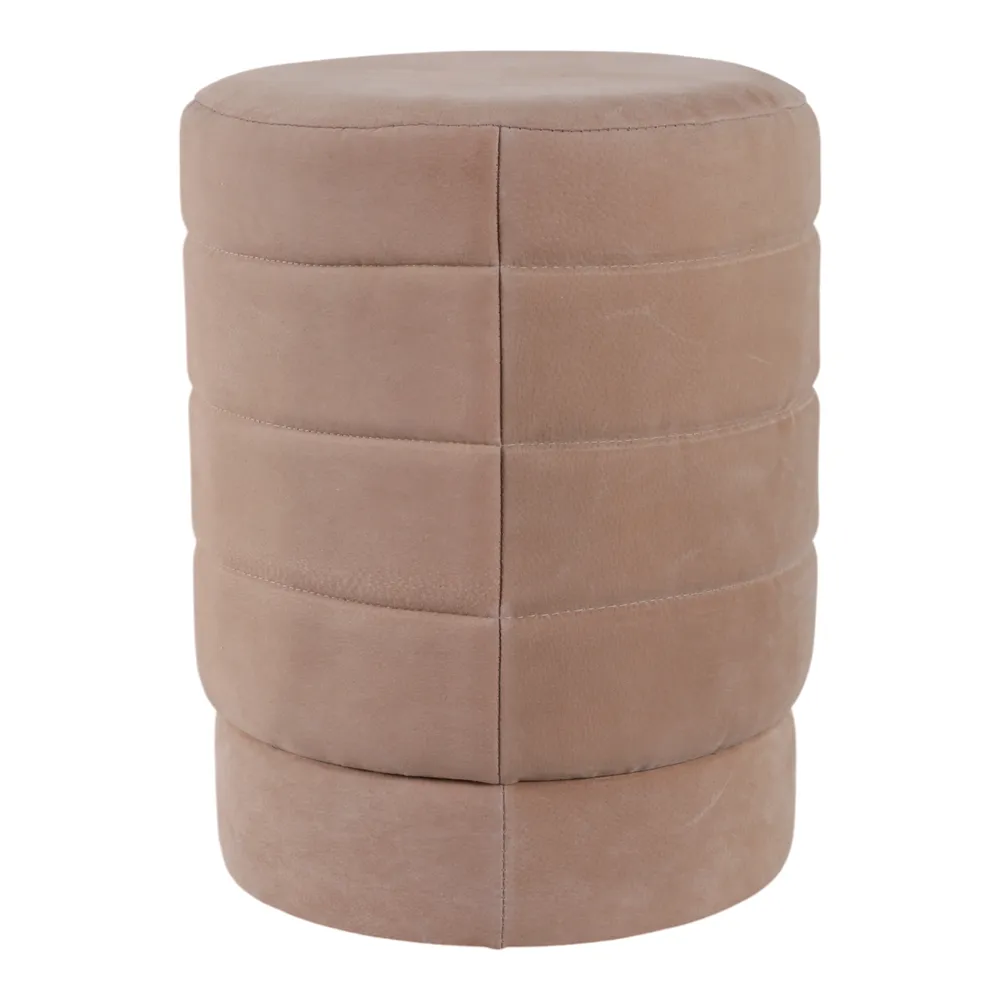 CALESTONE BROWN OTTOMAN 19 (IN)