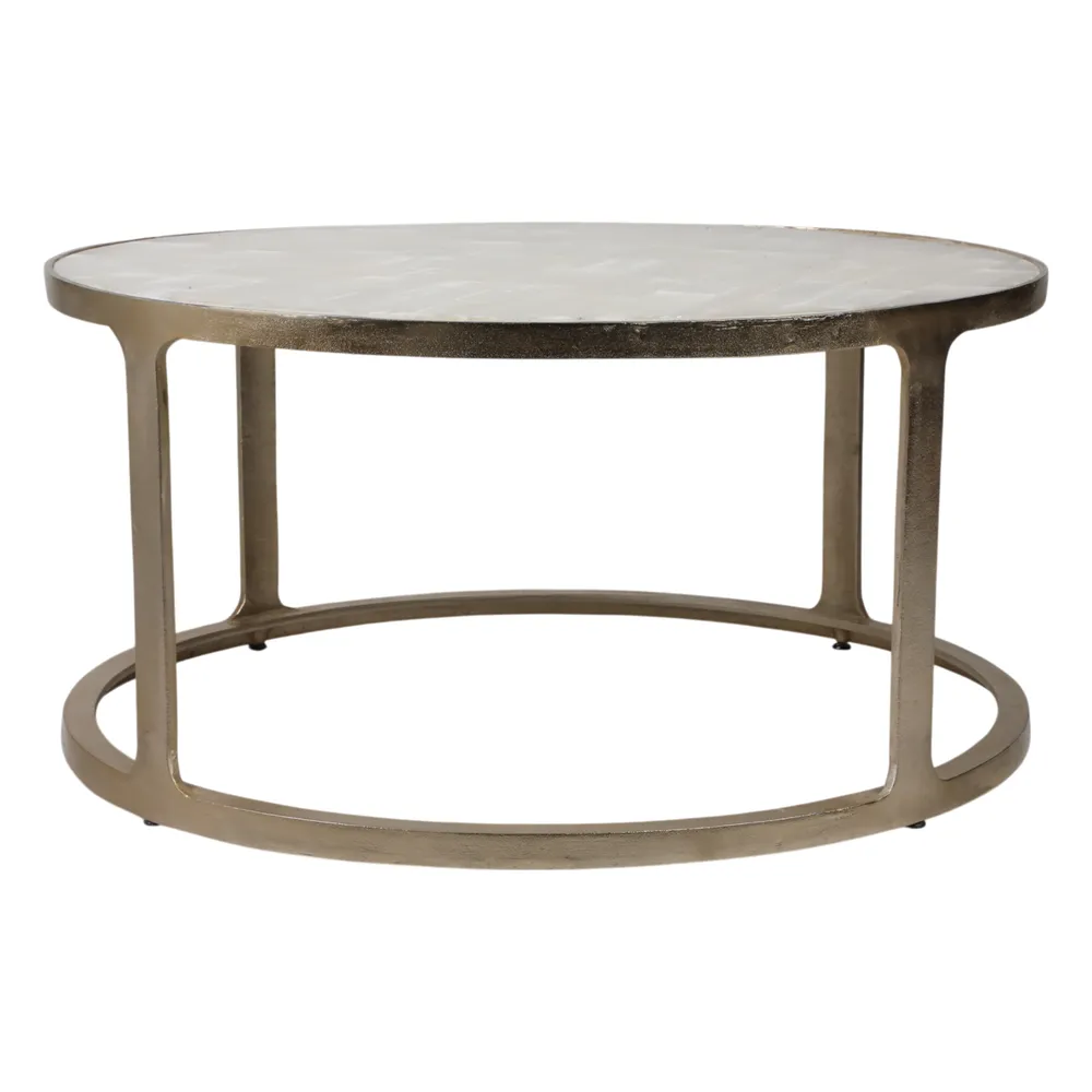 NELSONWAY GOLD COFFEE TABLE 20 (IN)