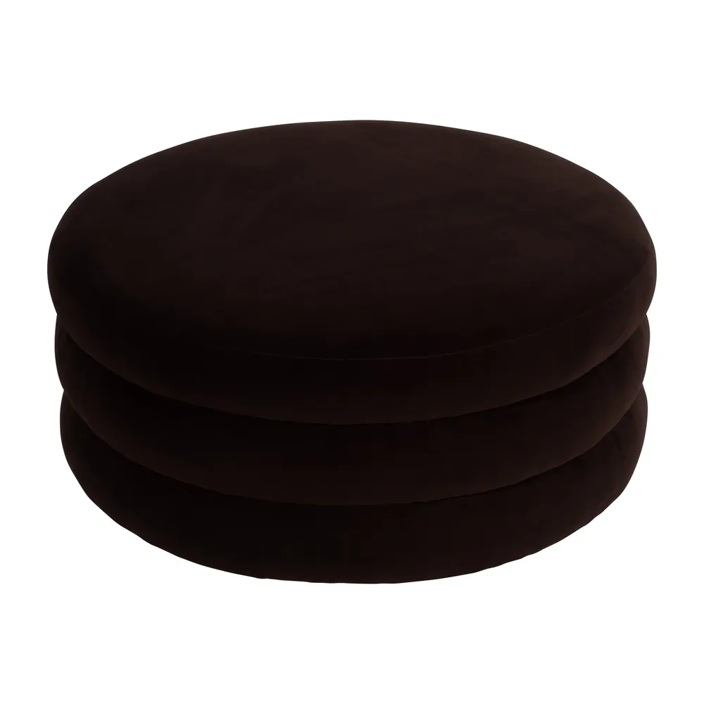 BLAKEGROVE BROWN OTTOMAN 17 (IN)