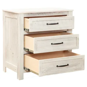Heritage Oak Three Drawer Chest - Premium 4