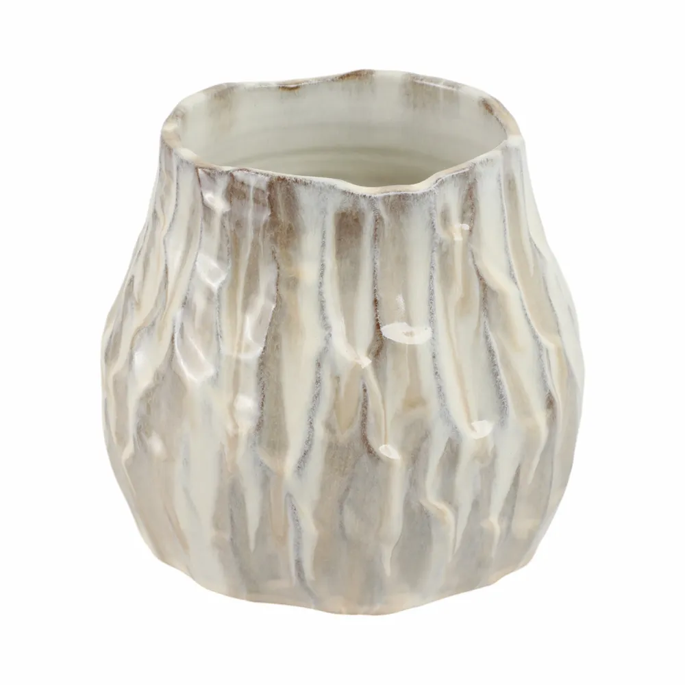 CROSBYLEY CREAM VASE 8 (IN)