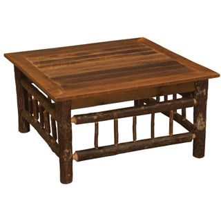 Appalachian Square Coffee Table - with Barnwood Top - 42-inch - Standard