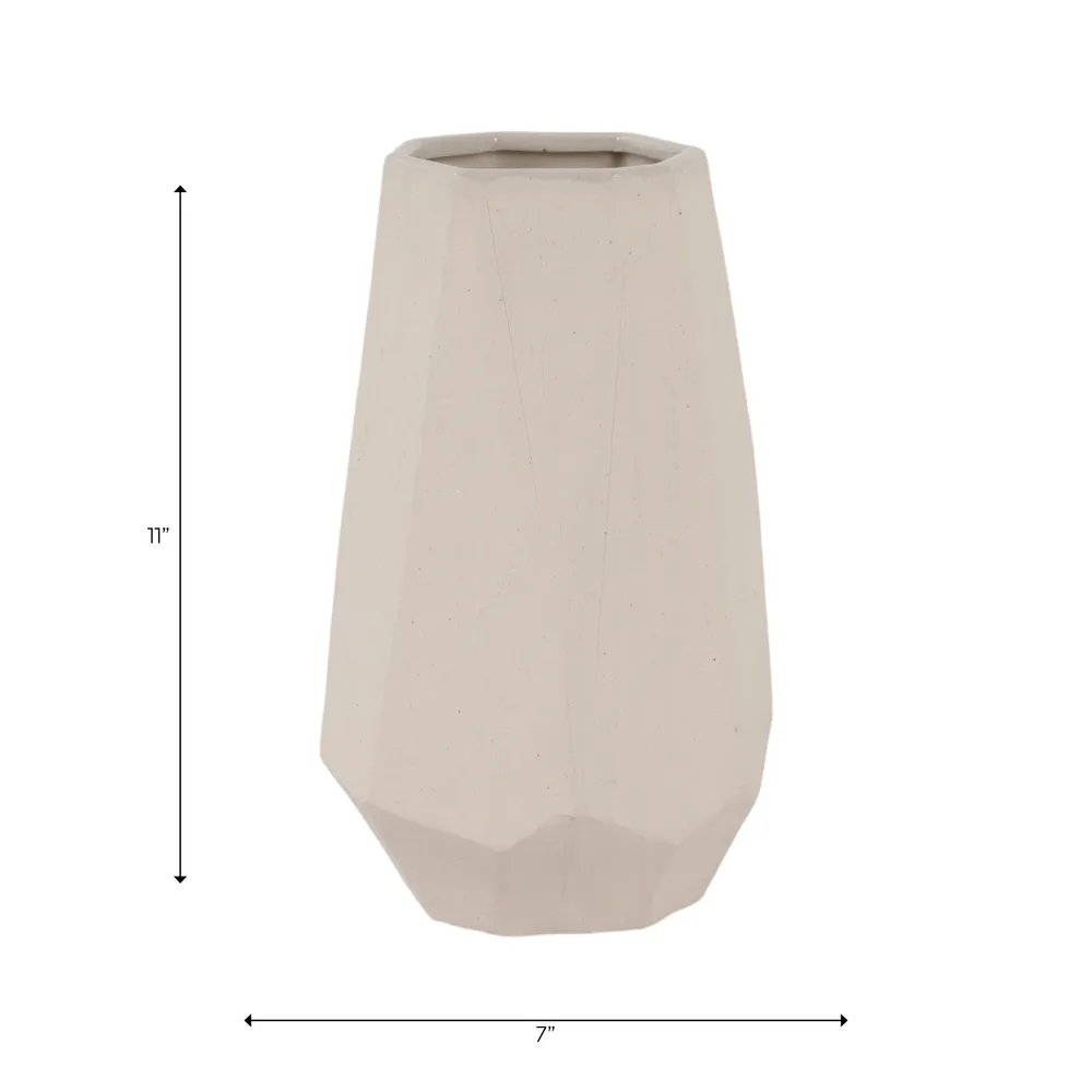 ENOCHWICK WHITE VASE 11 (IN)