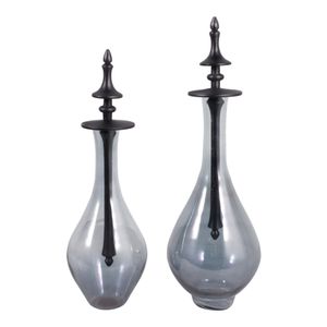 RUBYLAND SET OF 2 GRAY JARS 18 (IN) 1