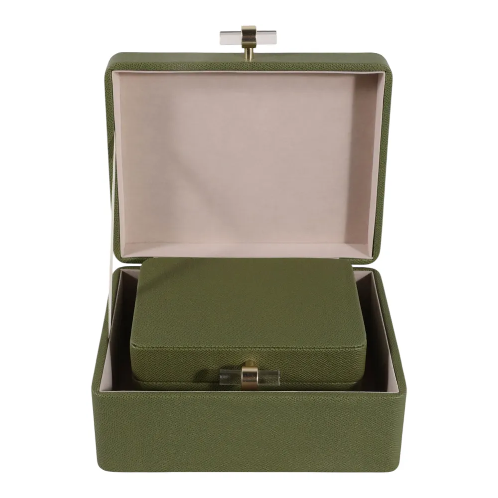 EVERTONPORT SET OF 2 GREEN BOXES 4 (IN)
