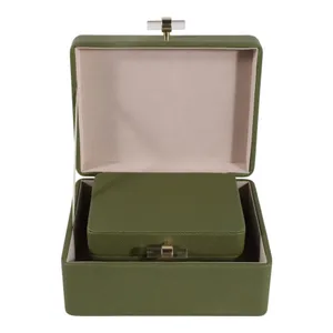 EVERTONPORT SET OF 2 GREEN BOXES 4 (IN) 5