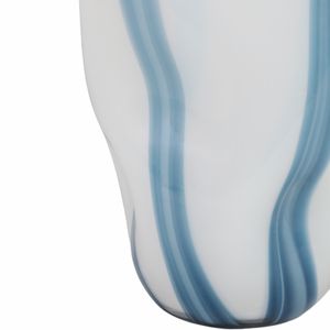 BIRCHBURN BLUE GLASS VASE 14 (IN) 6
