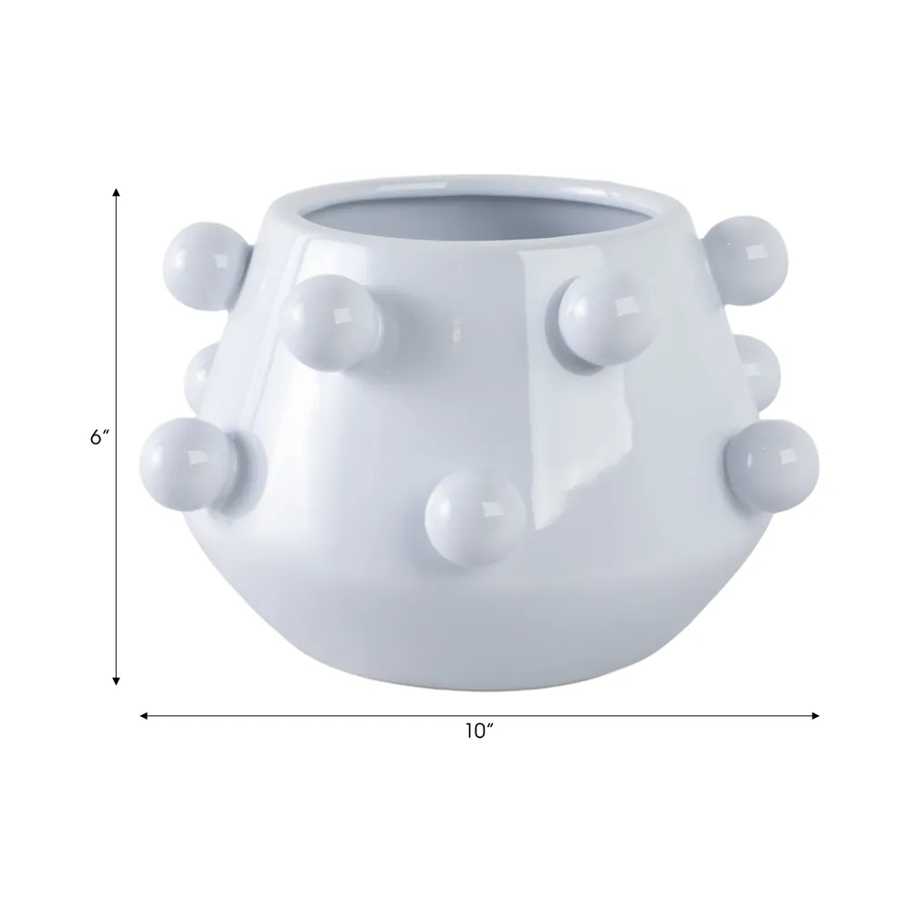 NELSONHAM WHITE PLANTER 6 (IN)