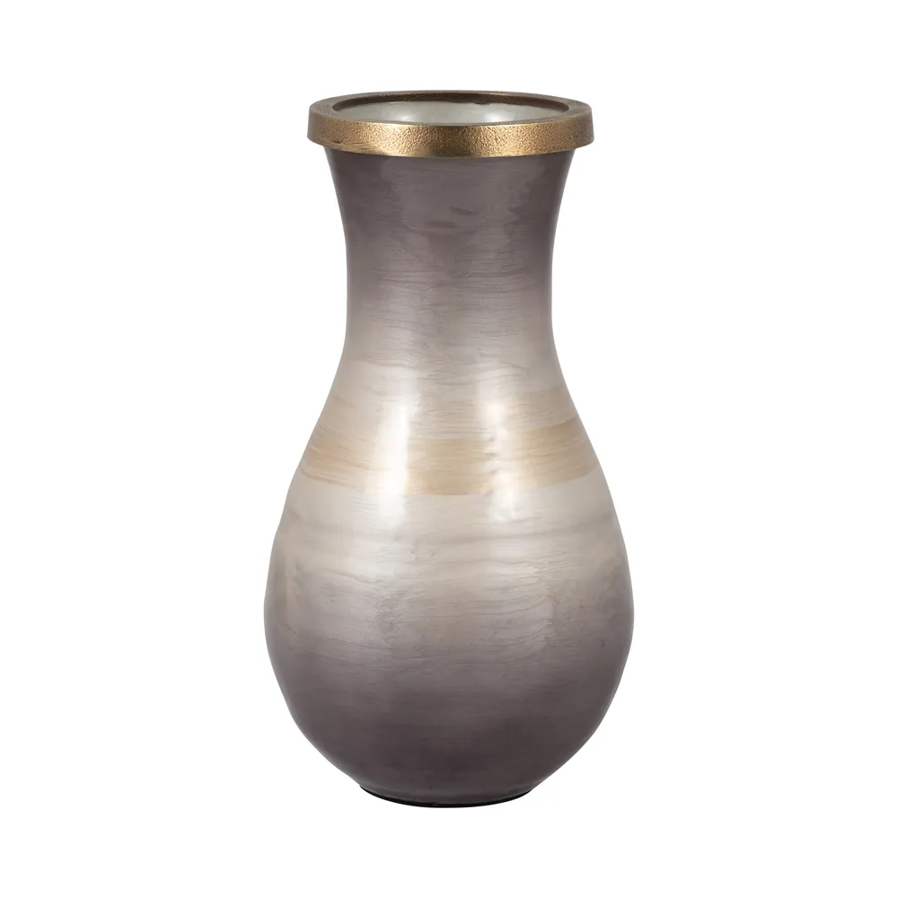 WOODSONBROOK BROWN GLASS VASE 13 (IN)