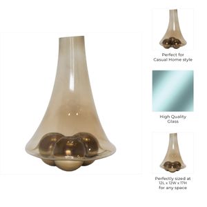 BAYSTONE GOLD GLASS VASE 17 (IN) 8