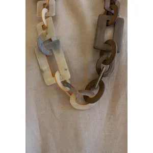 Two-Toned Horn Chain Necklace 4