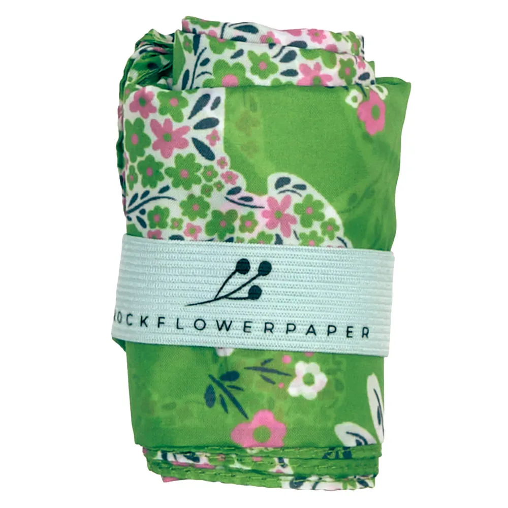 Petals & Paws blu Reusable Shopping Tote Bag