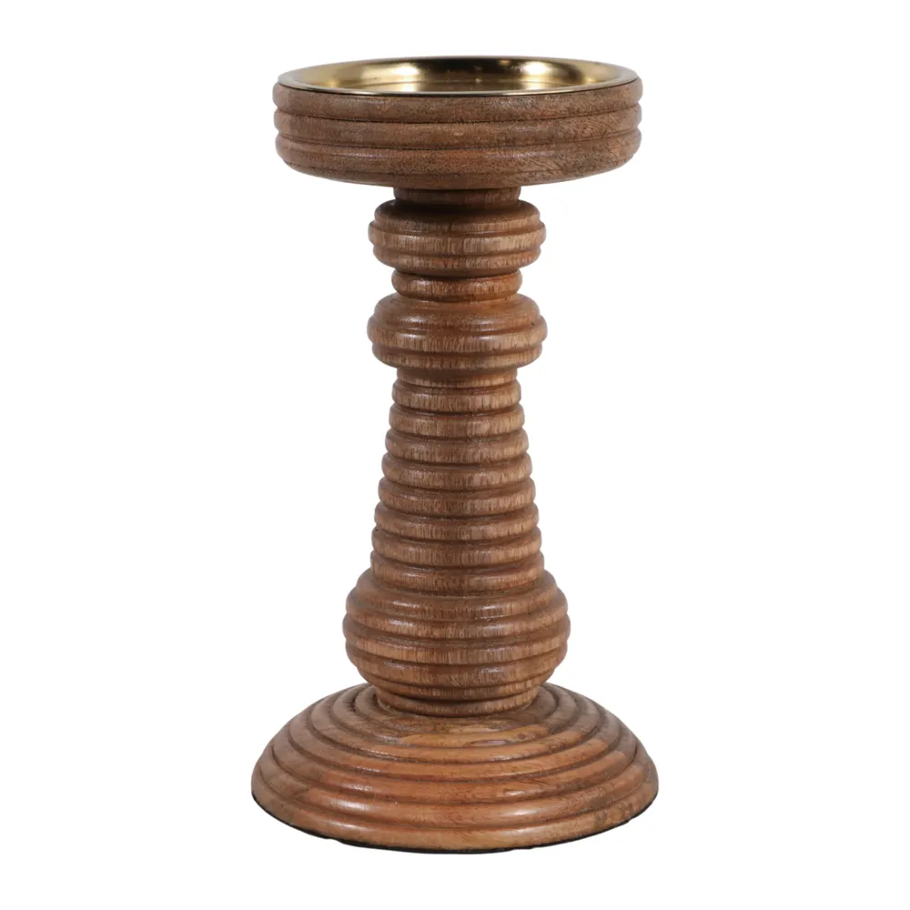 HACKETTRIDGE BROWN CANDLE HOLDER 8 (IN)