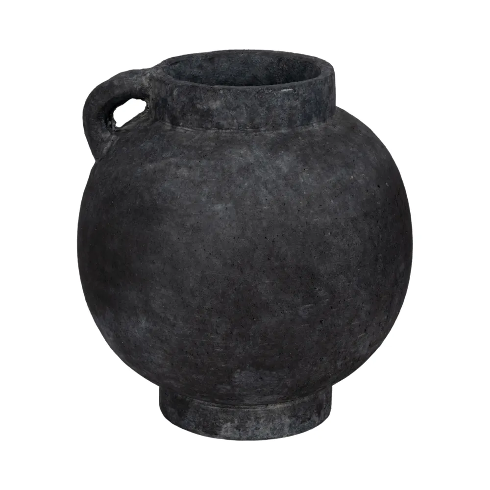 CORBINFORD BLACK VASE 12 (IN)