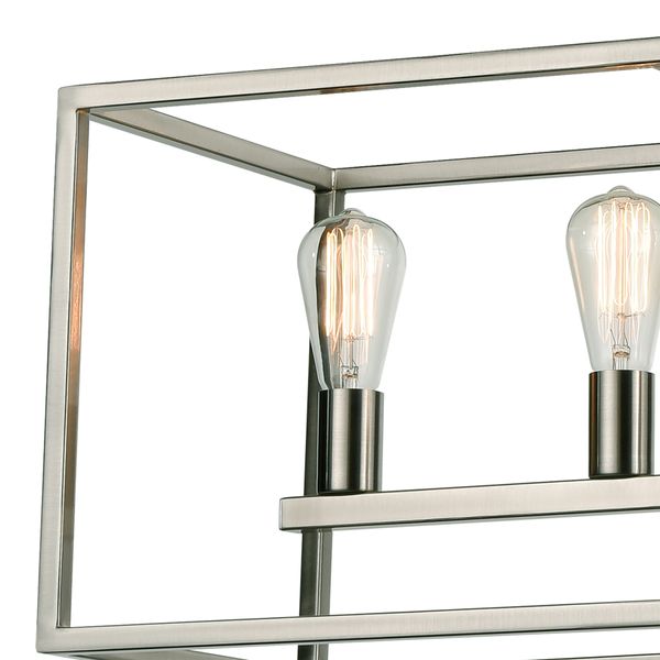 Williamsport 37'' Wide 5-Light Linear Chandelier - Brushed Nickel