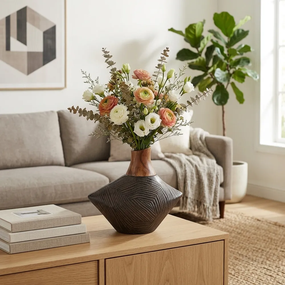 WARRENDALE BROWN VASE 9 (IN)
