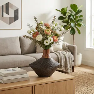 WARRENDALE BROWN VASE 9 (IN) 2