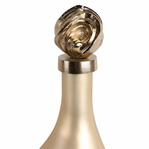 BAKERSHAW GOLD GLASS VASE 22 (IN) 7